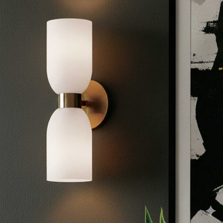 Darius Two Light Wall Fixture in Gold Canarm Canada