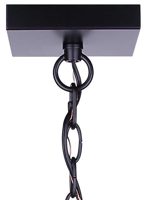 Rossland Two Light Outdoor Pendant in Matte Black Canarm Canada