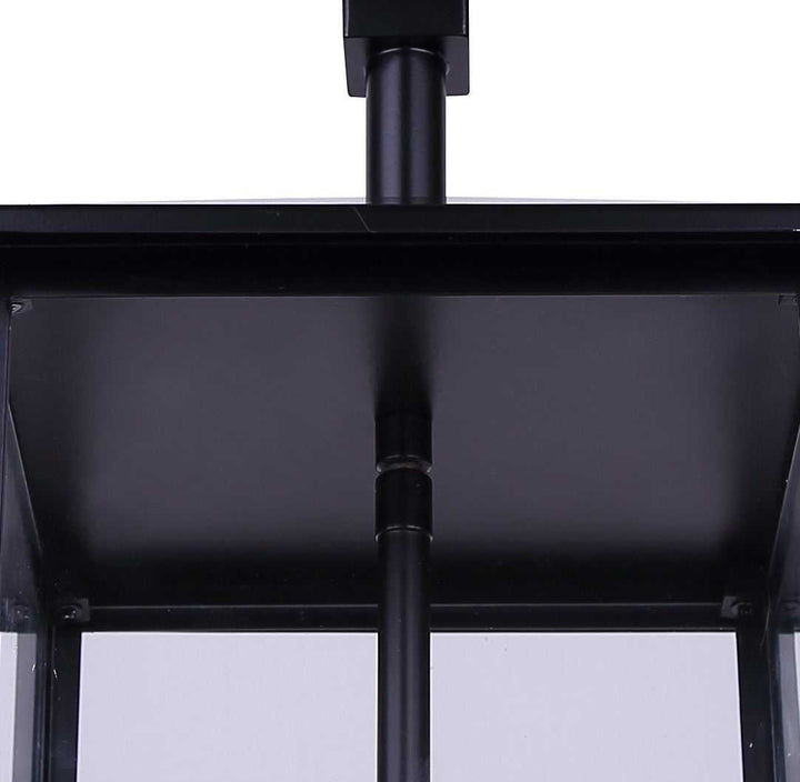 Rossland Two Light Outdoor Pendant in Matte Black Canarm Canada