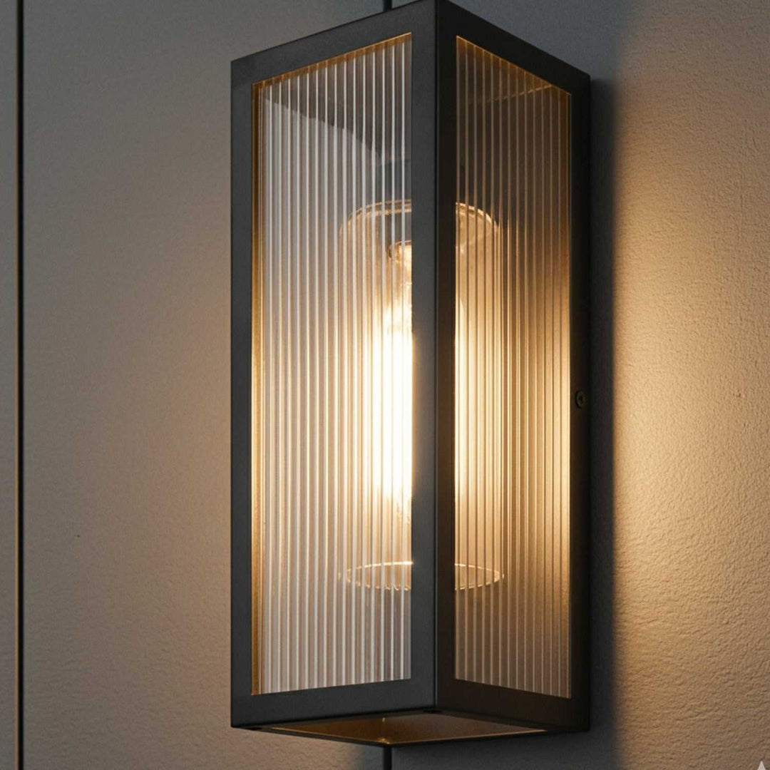 Hardy One Light Outdoor Lantern in Matte Black Canarm Canada