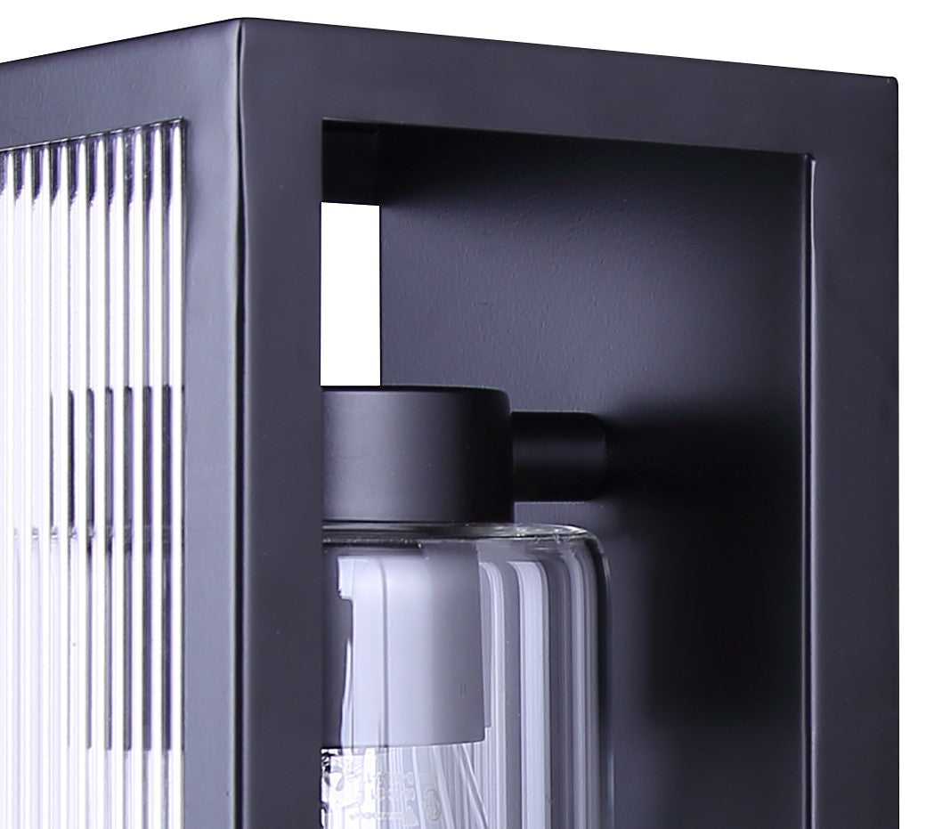 Hardy One Light Outdoor Lantern in Matte Black Canarm Canada