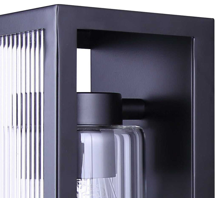 Hardy One Light Outdoor Lantern in Matte Black Canarm Canada
