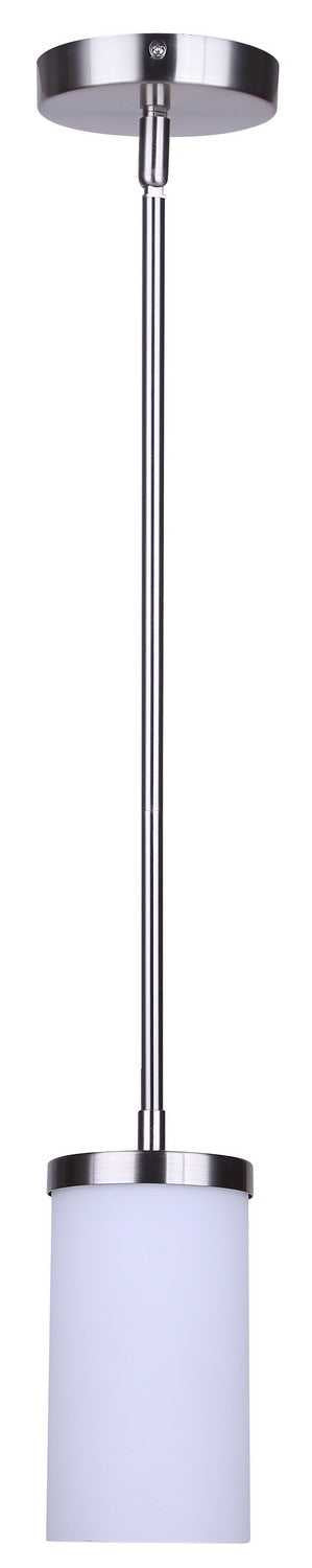 Britton One Light Pendant in Brushed Nickel Canarm Canada