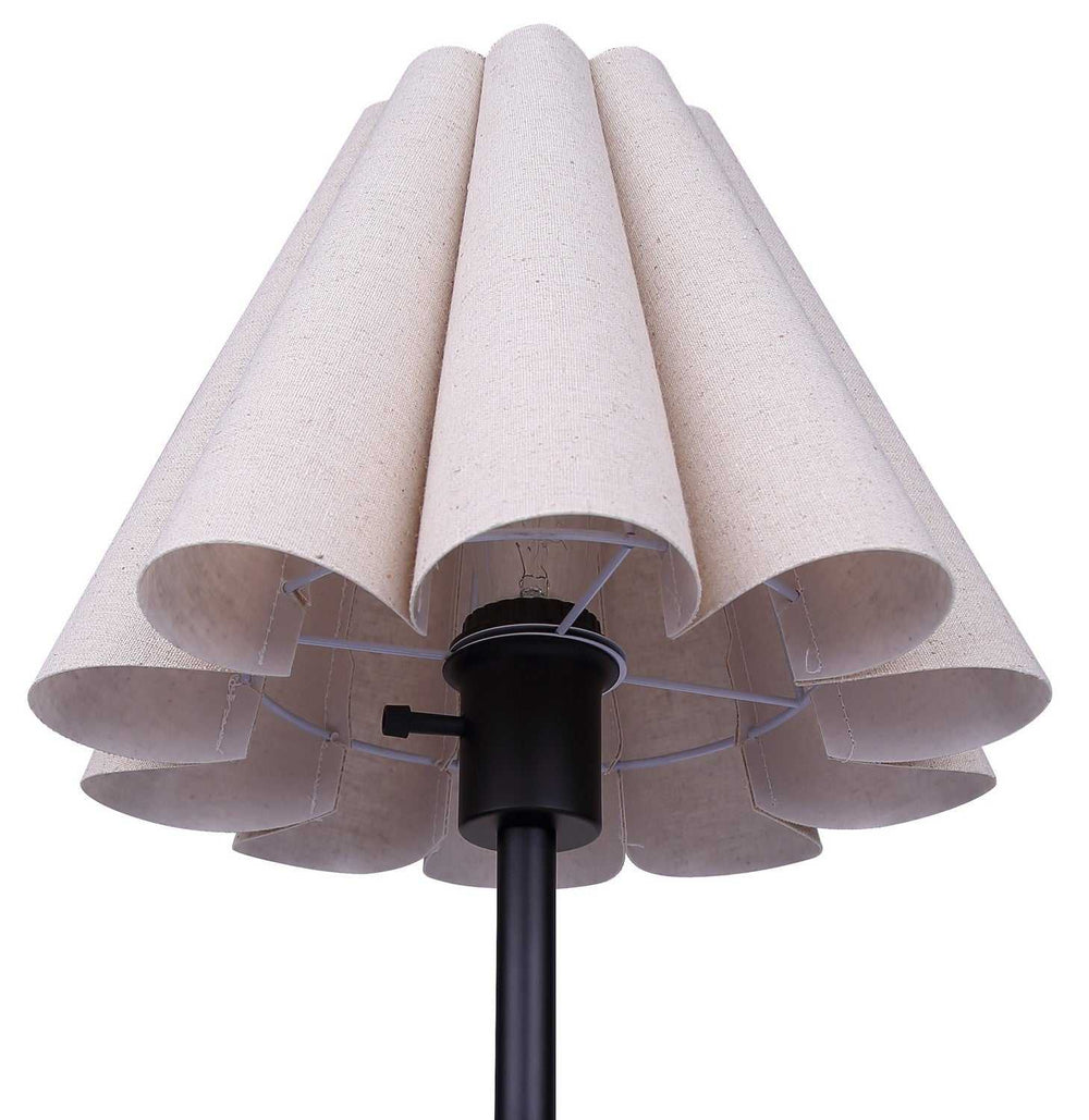 Iris One Light Table Lamp in Matte Black Canarm Canada