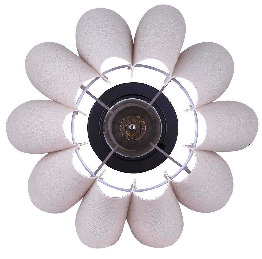 Iris One Light Table Lamp in Matte Black Canarm Canada
