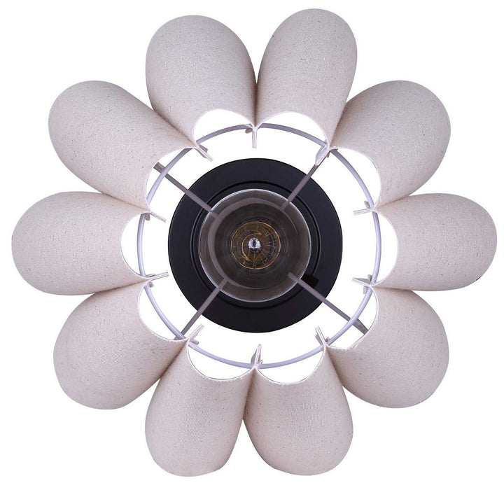Iris One Light Table Lamp in Matte Black Canarm Canada
