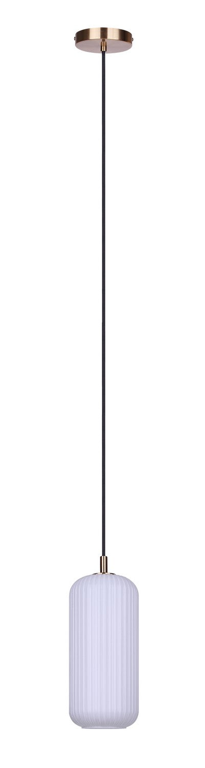 Malek One Light Pendant in Gold Canarm Canada