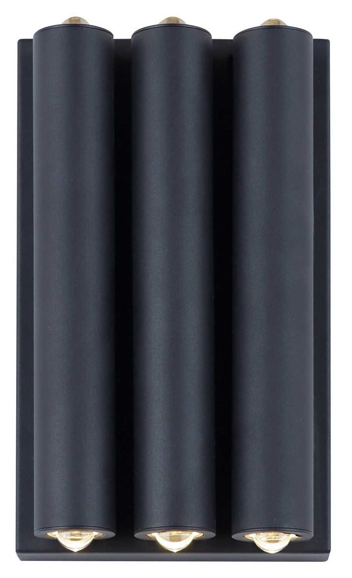 Noctra LED Outdoor Wall Mount in Black (Sand) Canarm Canada