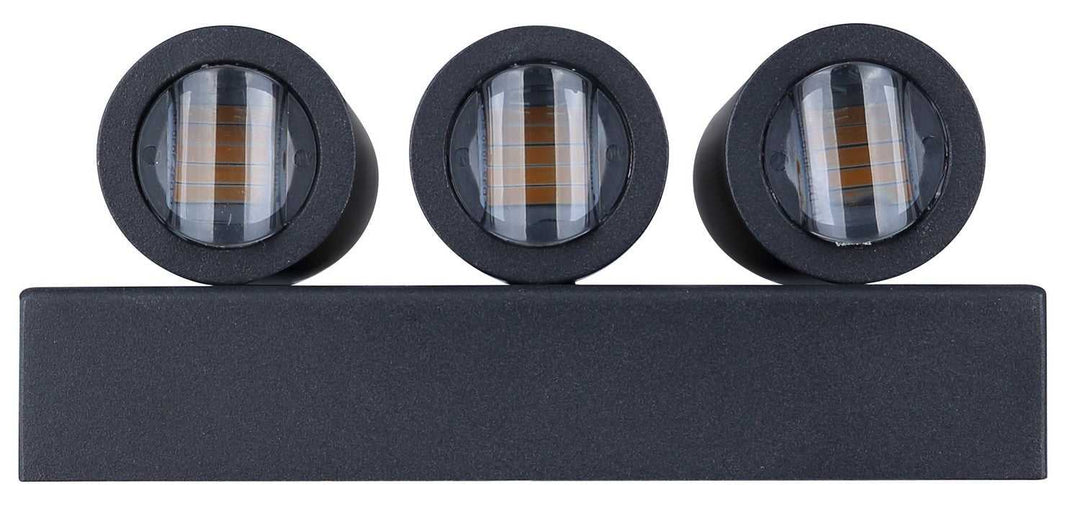 Noctra LED Outdoor Wall Mount in Black (Sand) Canarm Canada
