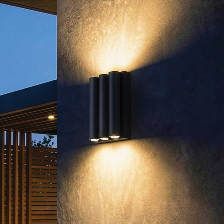 Noctra LED Outdoor Wall Mount in Black (Sand) Canarm Canada