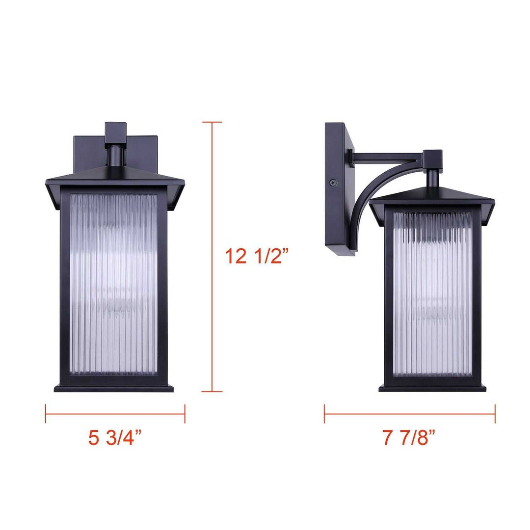 Fernie One Light Outdoor Down Light in Matte Black Canarm Canada