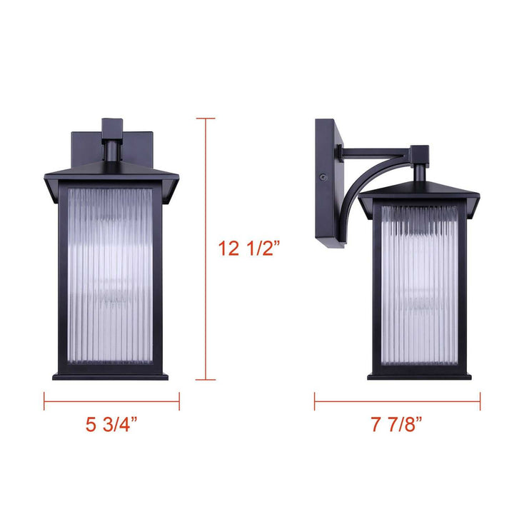 Fernie One Light Outdoor Down Light in Matte Black Canarm Canada