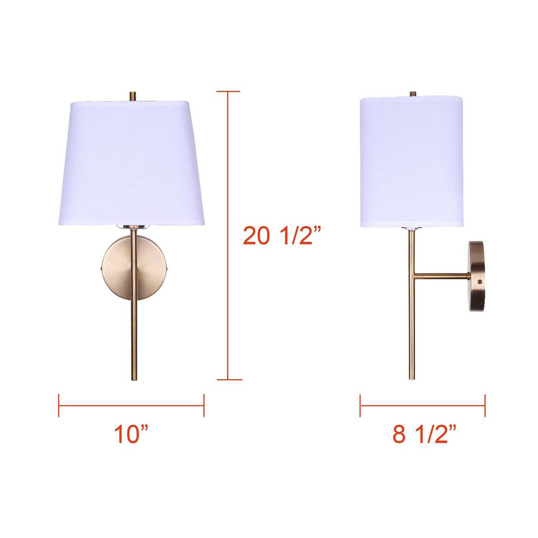 Seraphina One Light Wall Sconce in Gold Canarm Canada