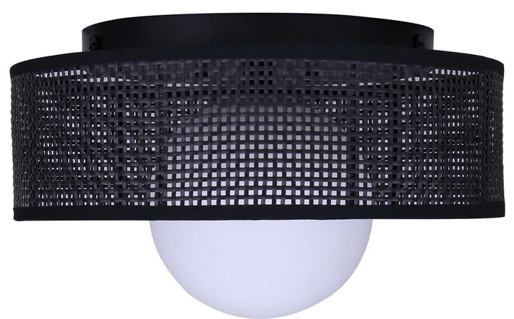 Thane One Light Flush Mount in Matte Black Canarm Canada