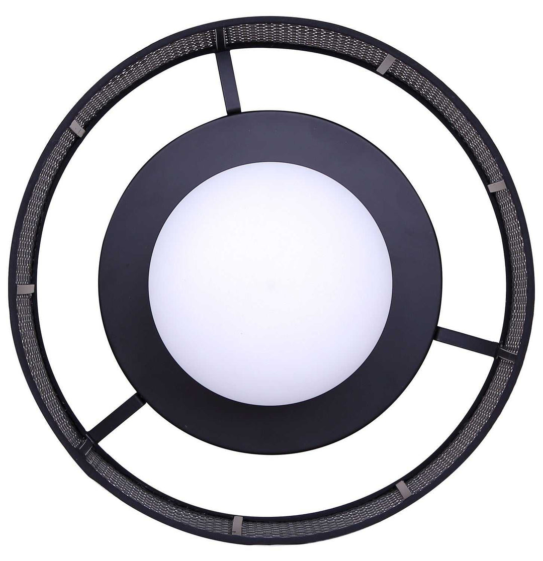Thane One Light Flush Mount in Matte Black Canarm Canada