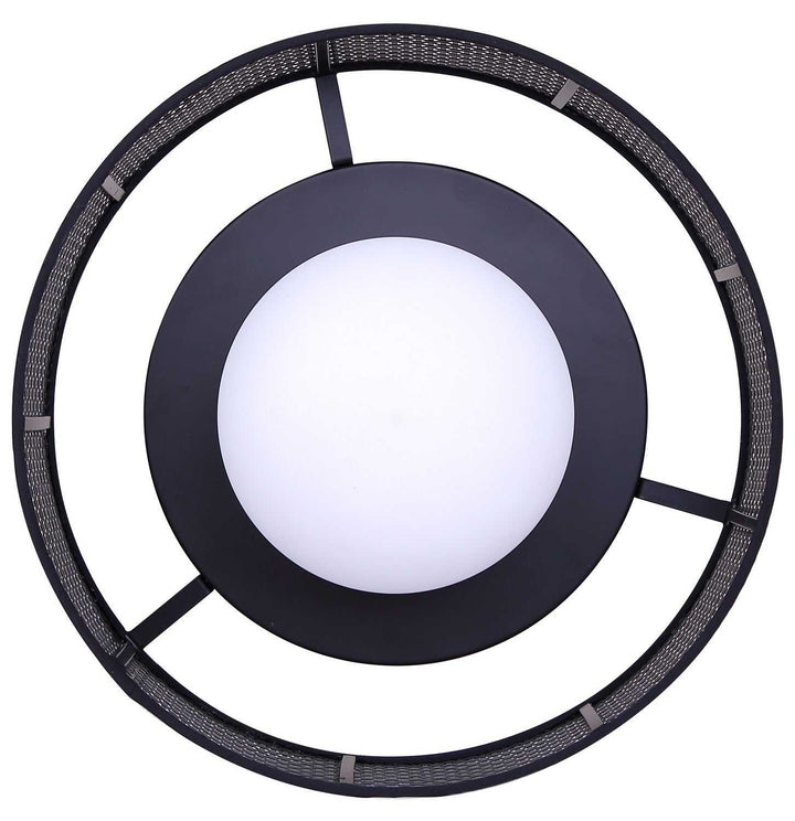 Thane One Light Flush Mount in Matte Black Canarm Canada