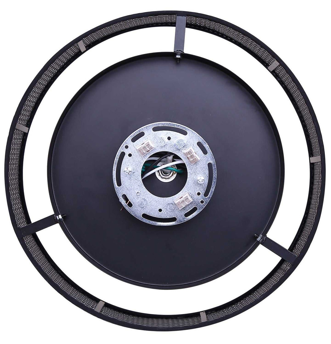 Thane One Light Flush Mount in Matte Black Canarm Canada