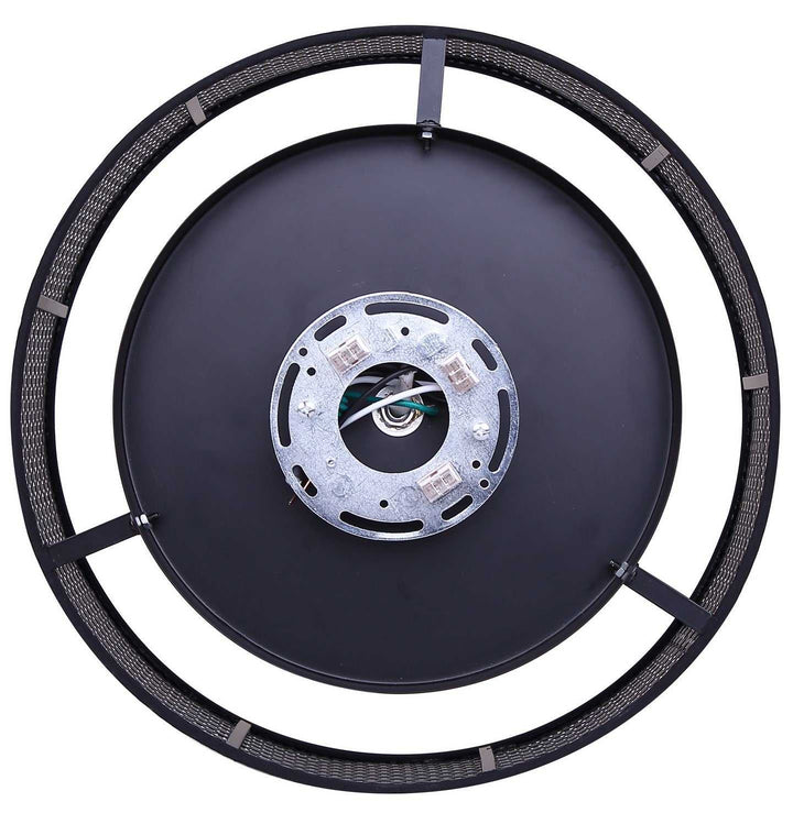 Thane One Light Flush Mount in Matte Black Canarm Canada