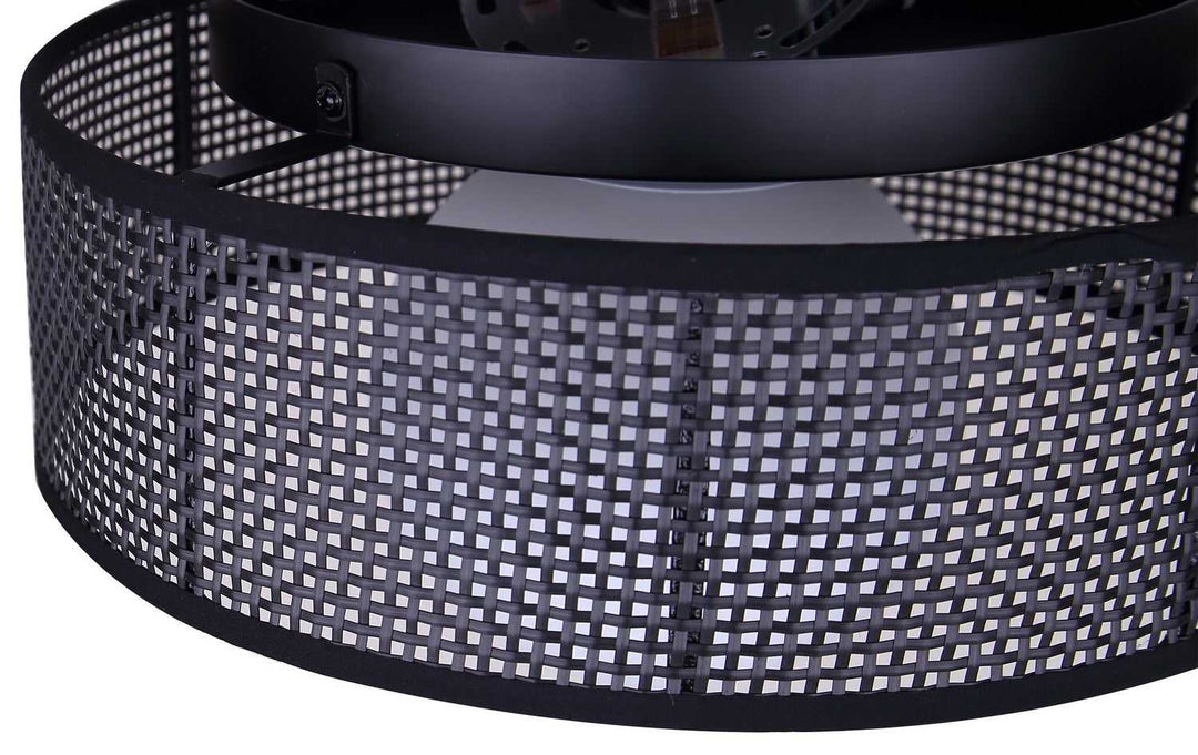Thane One Light Flush Mount in Matte Black Canarm Canada