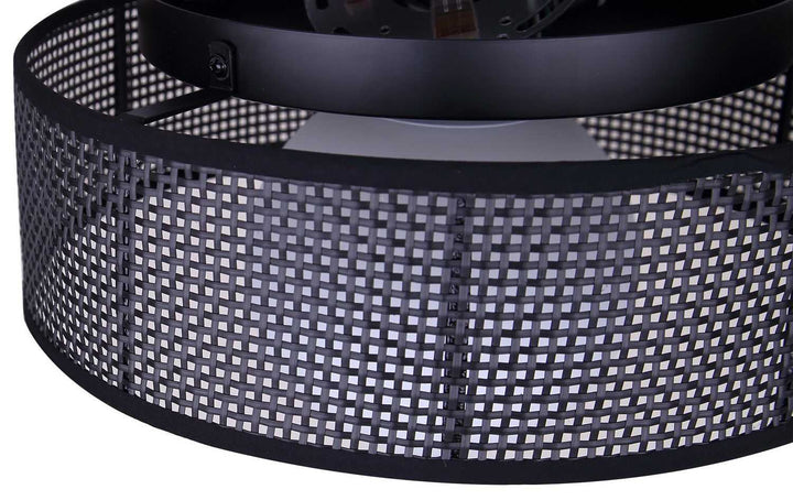 Thane One Light Flush Mount in Matte Black Canarm Canada
