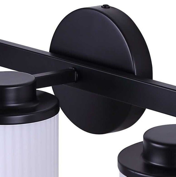 Kinslea Three Light Vanity in Matte Black Canarm Canada