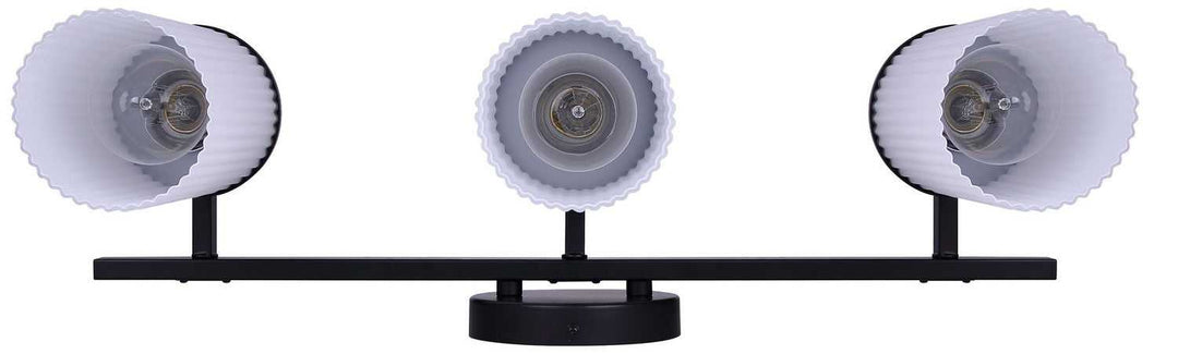 Kinslea Three Light Vanity in Matte Black Canarm Canada