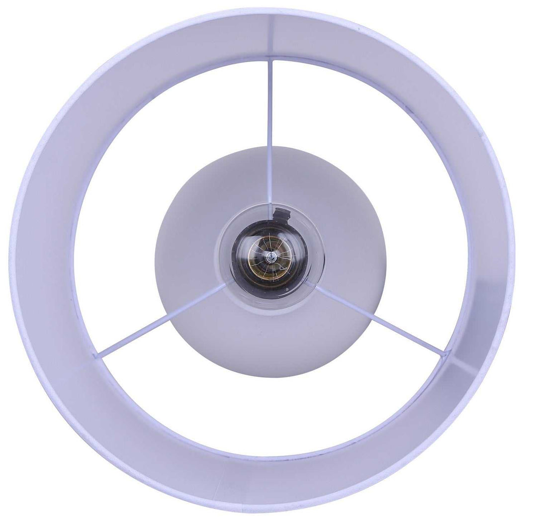 Sable One Light Table Lamp in Matte White Canarm Canada