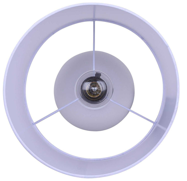 Sable One Light Table Lamp in Matte White Canarm Canada