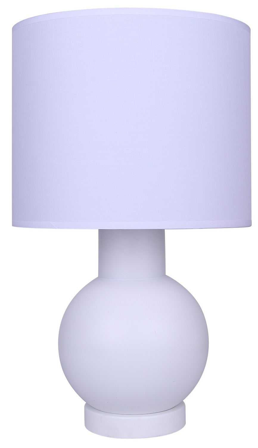 Sable One Light Table Lamp in Matte White Canarm Canada