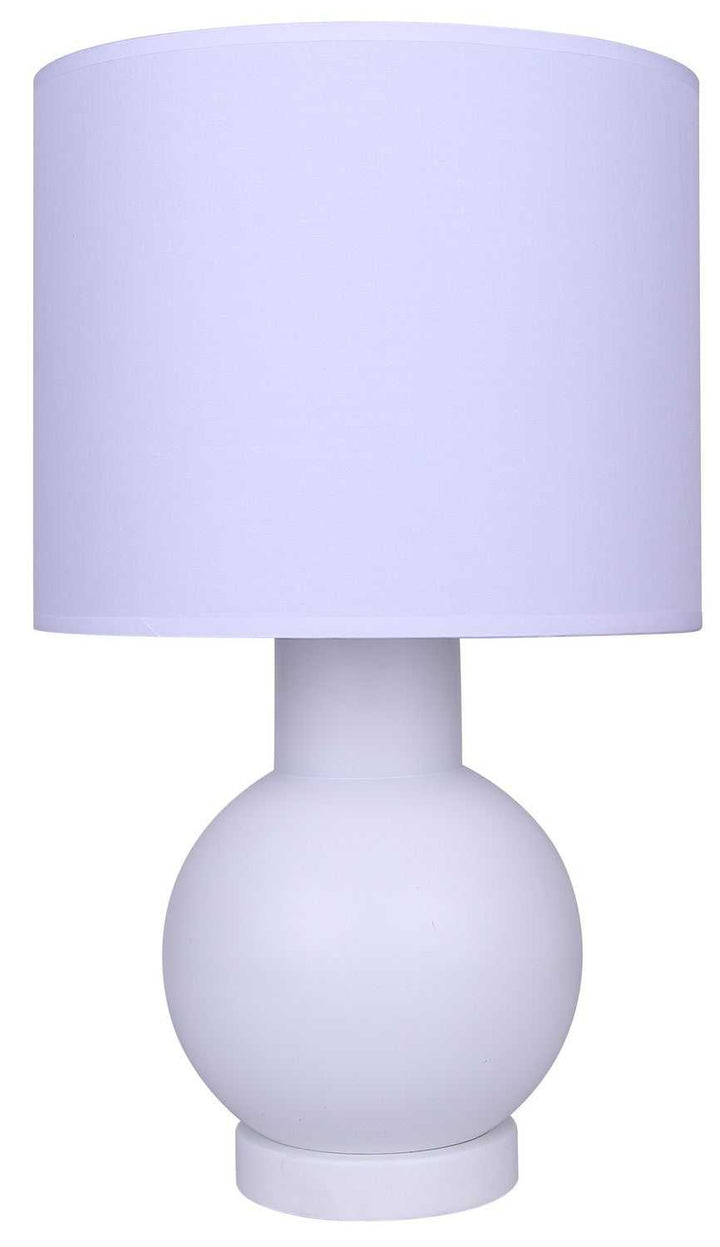 Sable One Light Table Lamp in Matte White Canarm Canada