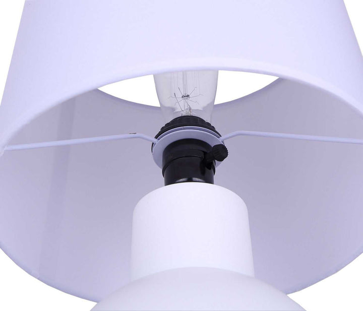 Sable One Light Table Lamp in Matte White Canarm Canada