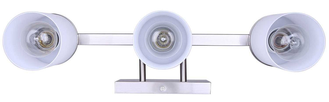 Britton Three Light Vanity in Brushed Nickel Canarm Canada