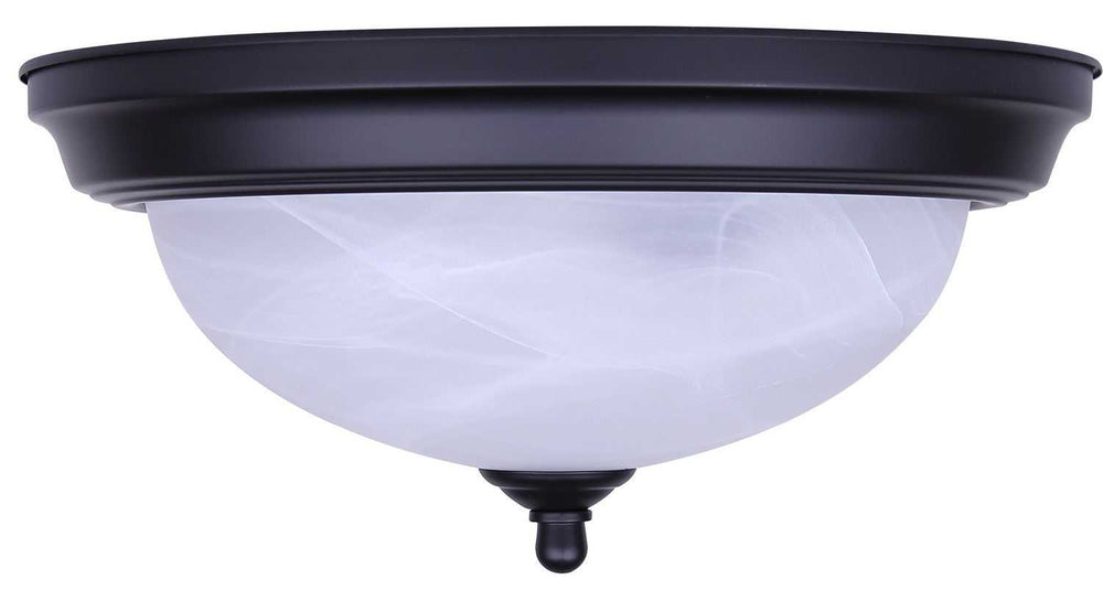 41 Series Two Light Flush Mount in Matte Black Canarm Canada