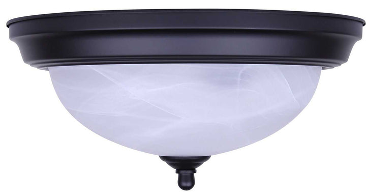 41 Series Two Light Flush Mount in Matte Black Canarm Canada