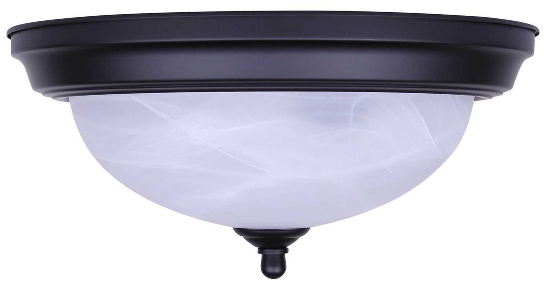 41 Series Two Light Flush Mount in Matte Black Canarm Canada