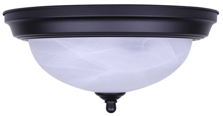41 Series Two Light Flush Mount in Matte Black Canarm Canada