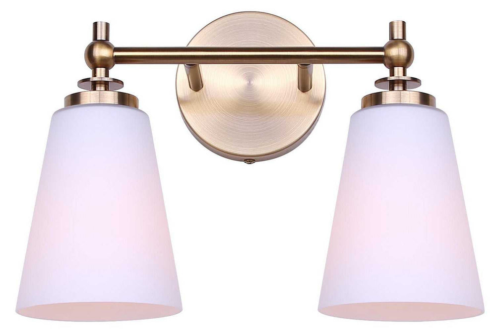 Solara Two Light Vanity in Gold Canarm Canada