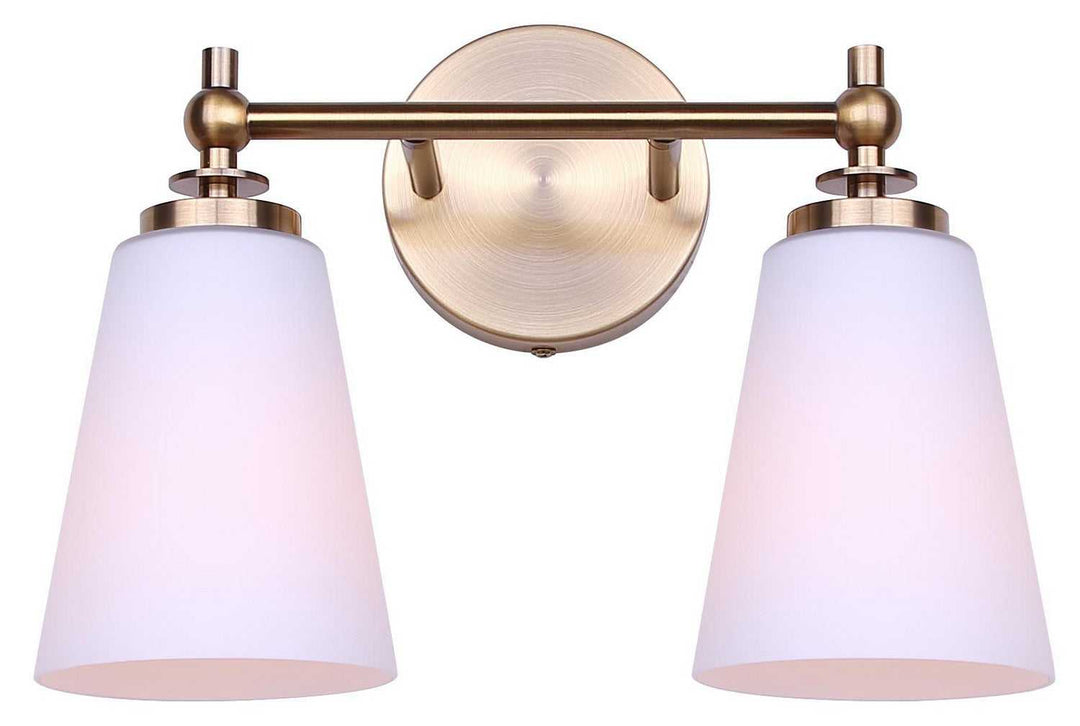 Solara Two Light Vanity in Gold Canarm Canada