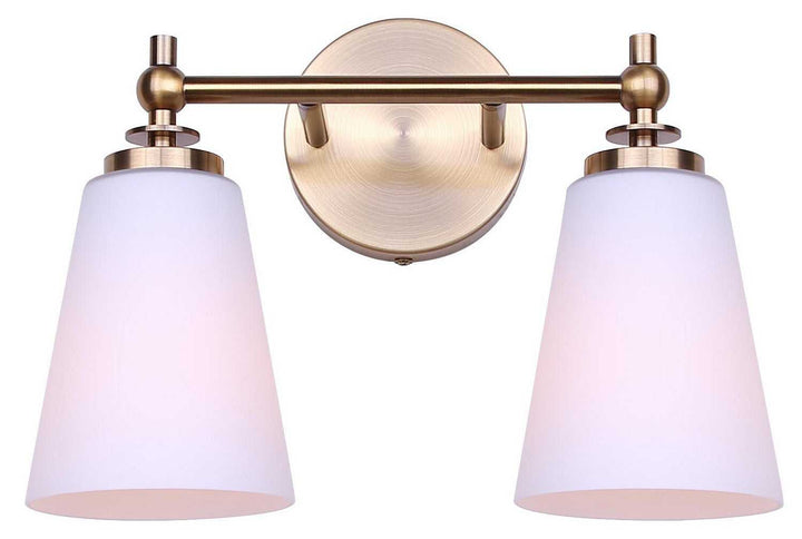 Solara Two Light Vanity in Gold Canarm Canada
