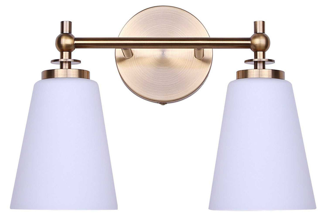 Solara Two Light Vanity in Gold Canarm Canada