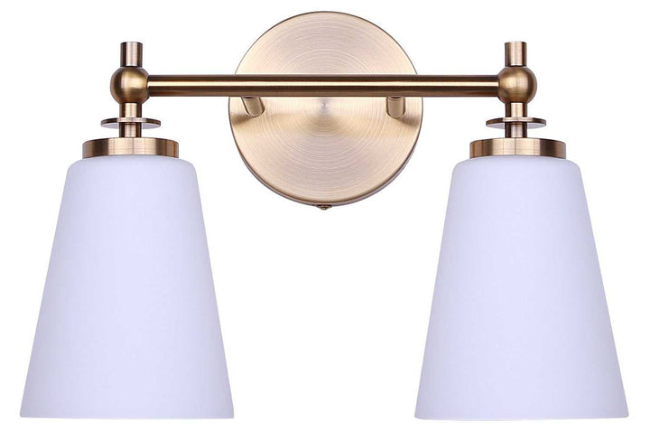 Solara Two Light Vanity in Gold Canarm Canada