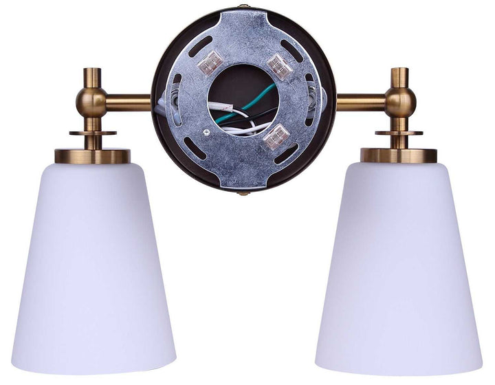 Solara Two Light Vanity in Gold Canarm Canada