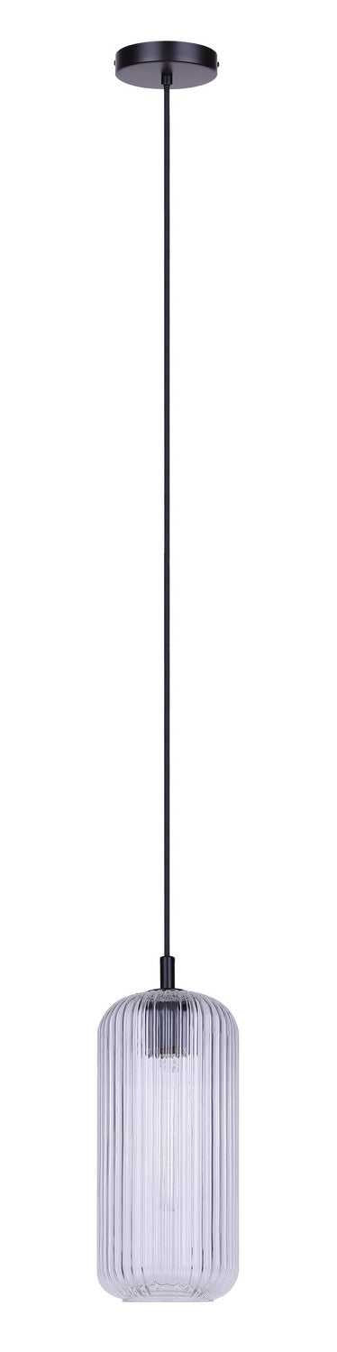 Malek One Light Pendant in Matte Black Canarm Canada