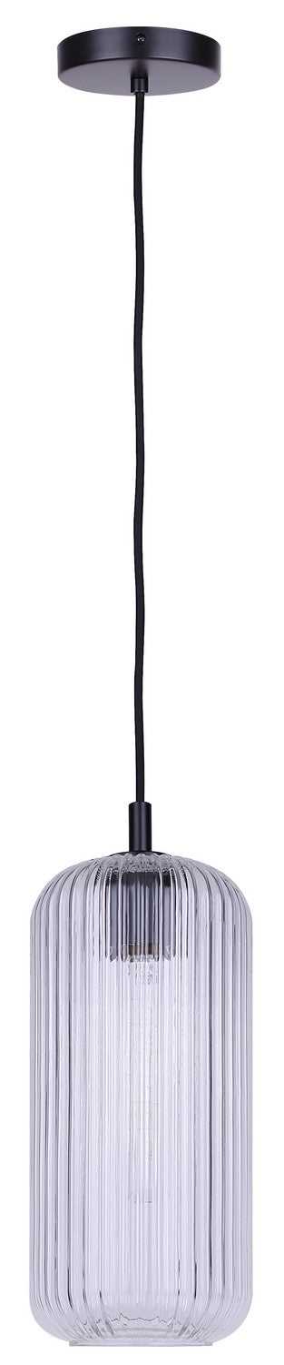 Malek One Light Pendant in Matte Black Canarm Canada