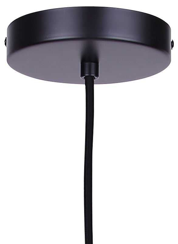 Malek One Light Pendant in Matte Black Canarm Canada