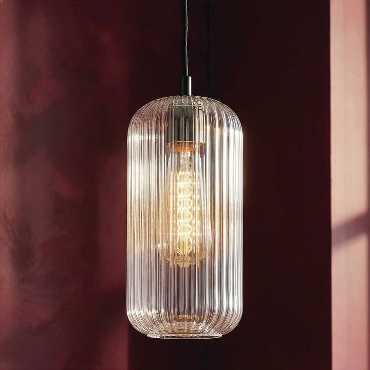 Malek One Light Pendant in Matte Black Canarm Canada