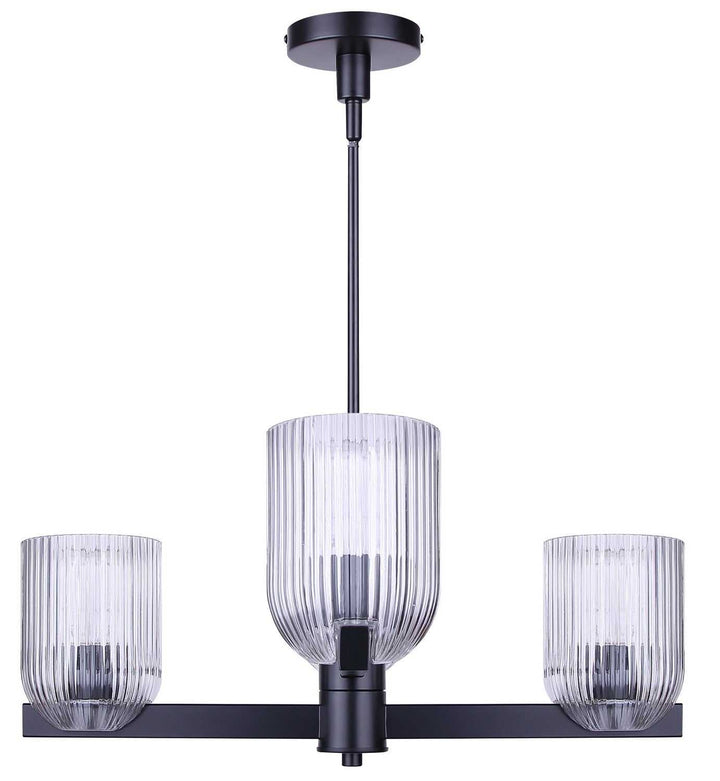 Renzo Four Light Chandelier in Matte Black Canarm Canada