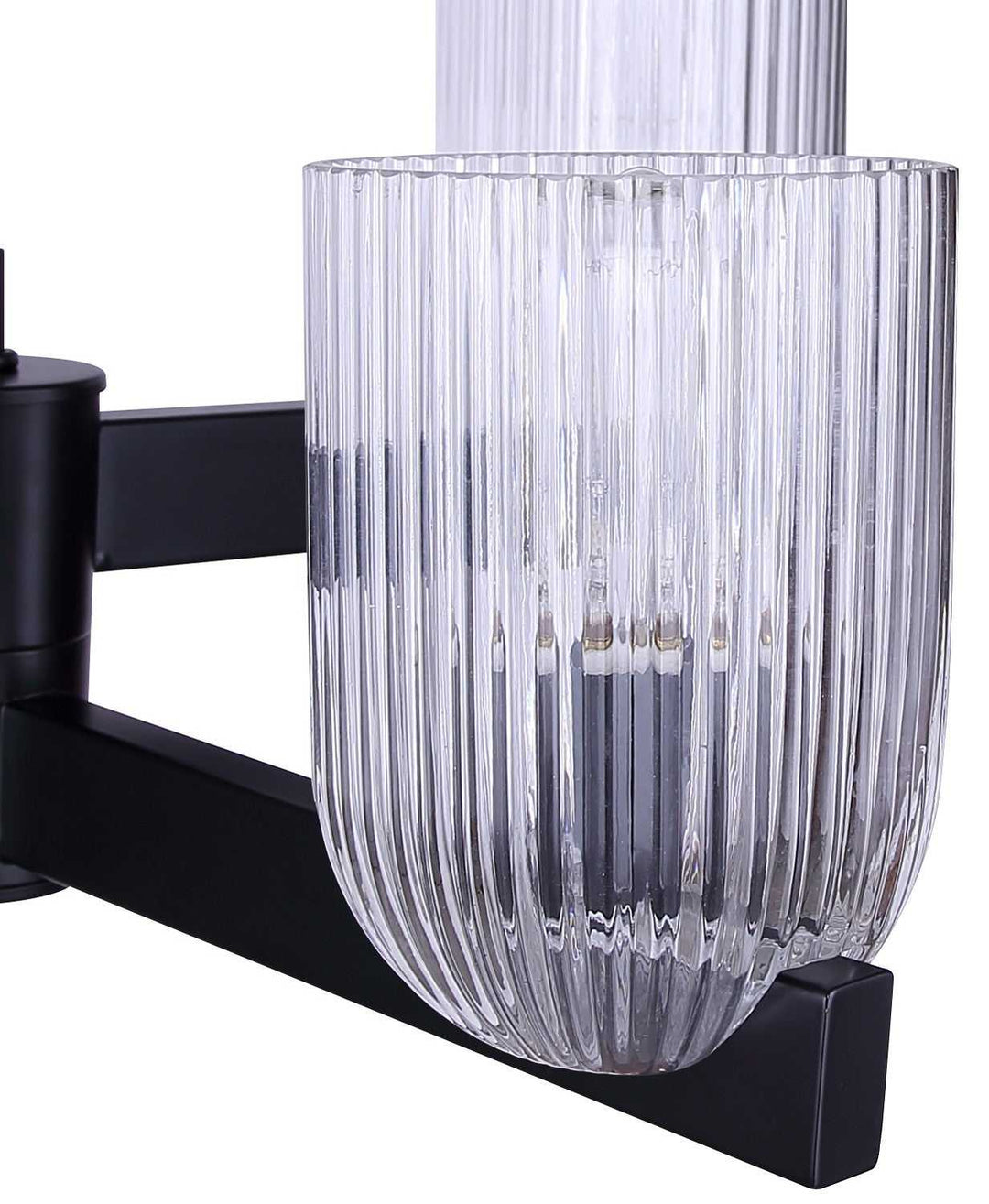 Renzo Four Light Chandelier in Matte Black Canarm Canada