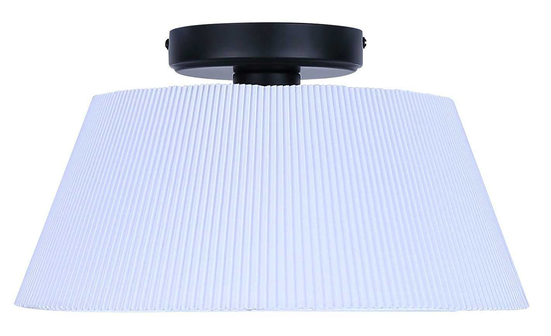 Aspen One Light Flush Mount in Black Canarm Canada
