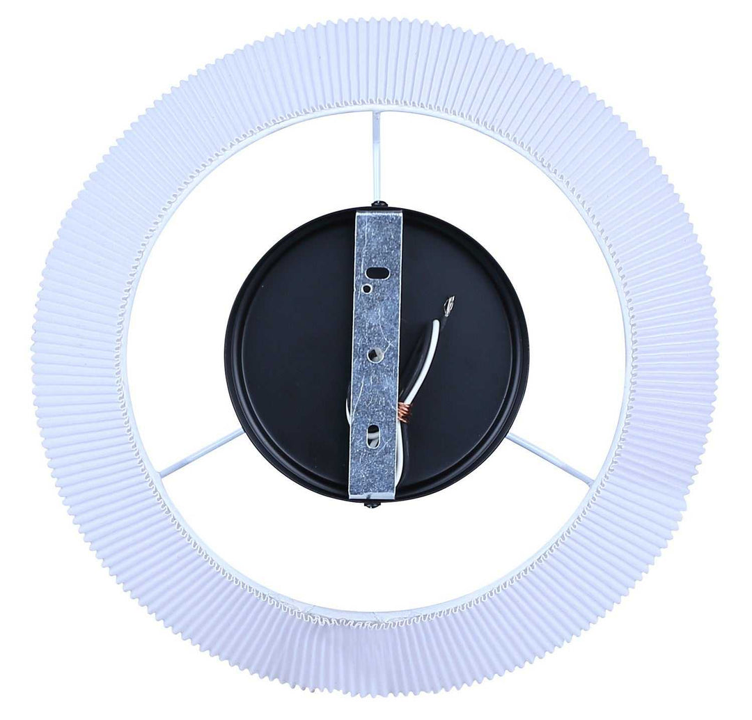 Aspen One Light Flush Mount in Black Canarm Canada